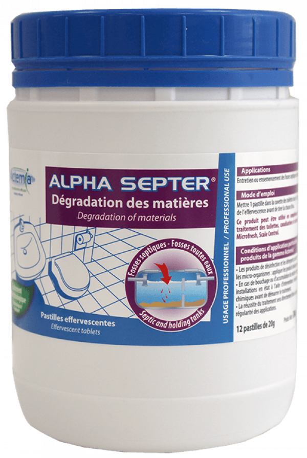 Pastille pour les fosses septiques - Alpha Septer - Hydrachim